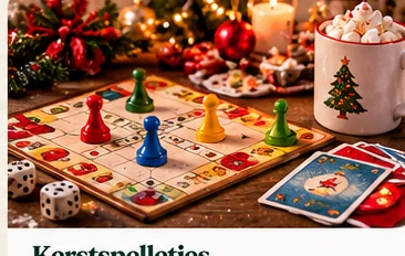 Gezellige spelletjes- en lootjesavond in kerstsfeer
