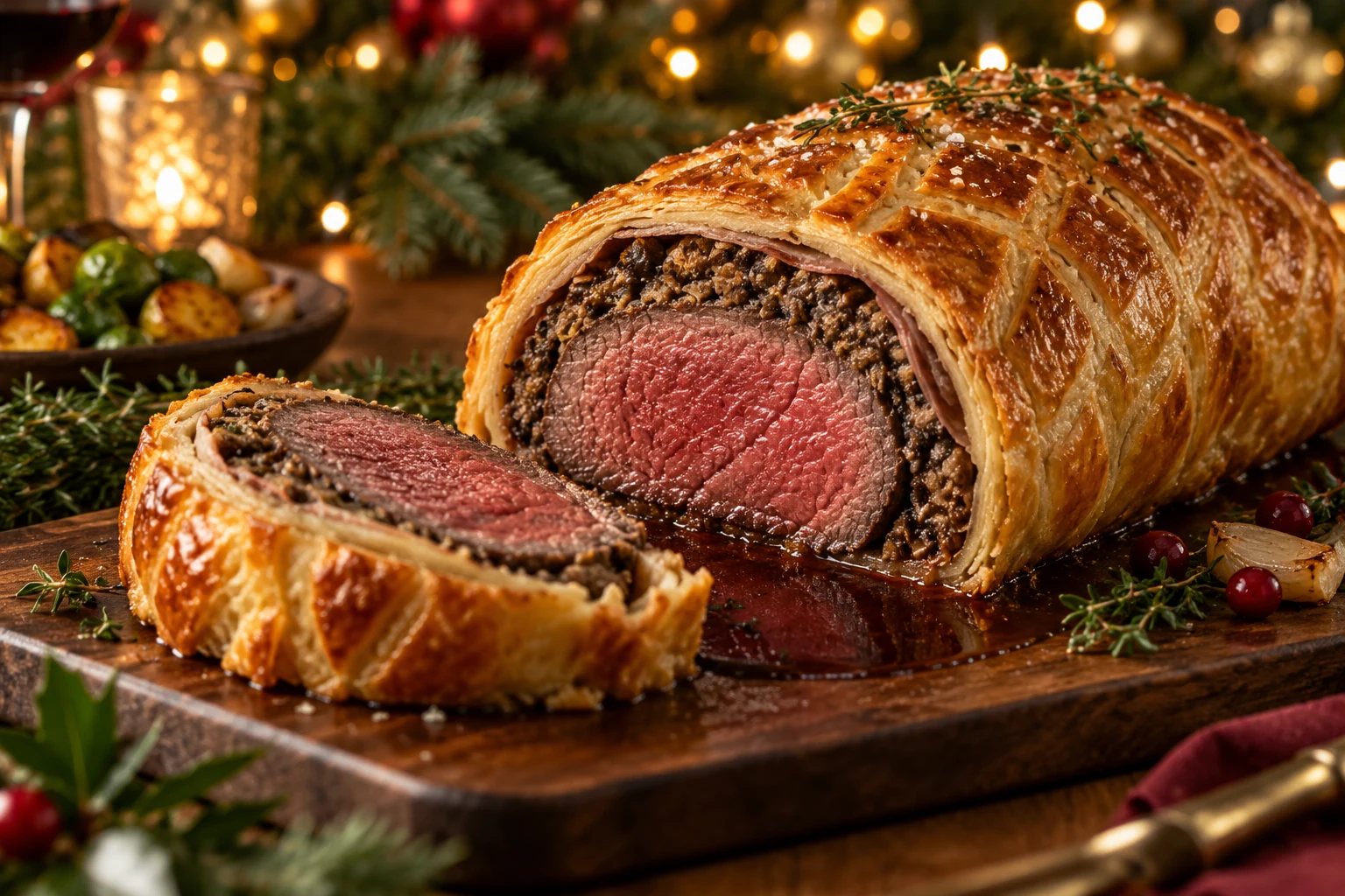 Terrine van gerookte zalm met dille en komkommer, feestelijk geserveerd voor kerst